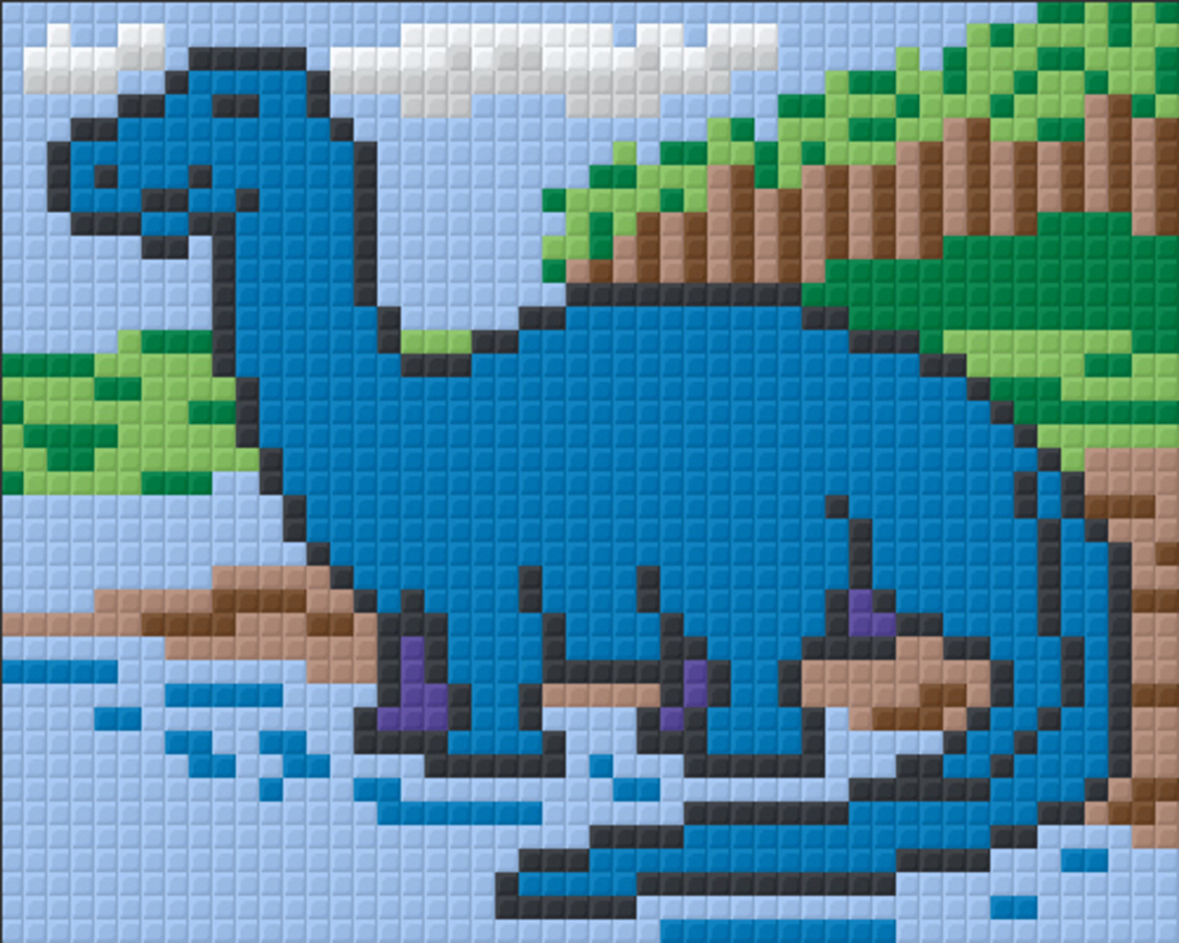 Diplodocus Dinosaur One [1] Baseplate PixelHobby Mini-mosaic Art Kit image 0